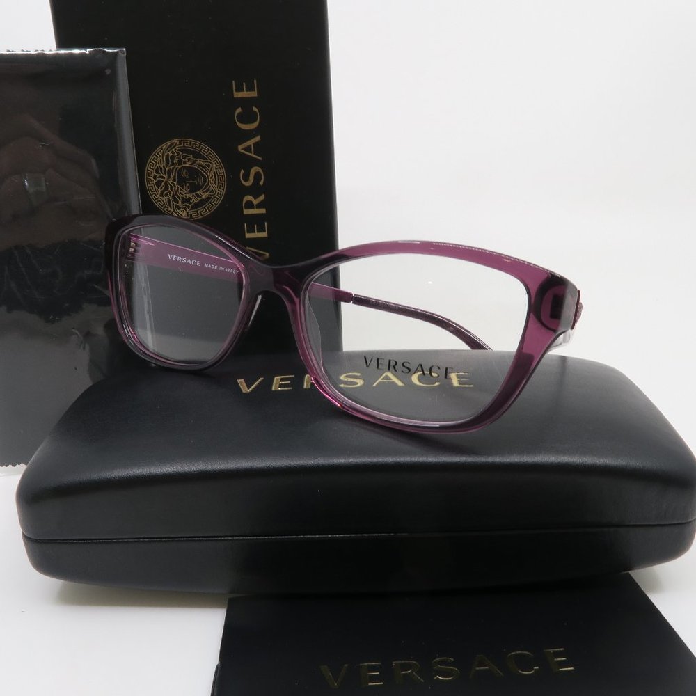 Versace MOD 3236 5220 Purple with Medusa 54mm - Picture 1 of 9